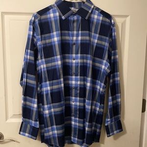 Men’s Murano blue dress shirt slim fit